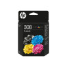 HP 308 BLACK/TRI-COLOR Ink Cartridge Combo 2-PACK | APLIUM