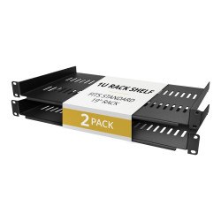 Paquete 2 Bandejas Para Rack 1U Ventilada 20KG/25.4CM | APLIUM