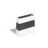 Pack 6 black self-inking stamps 10x60mm