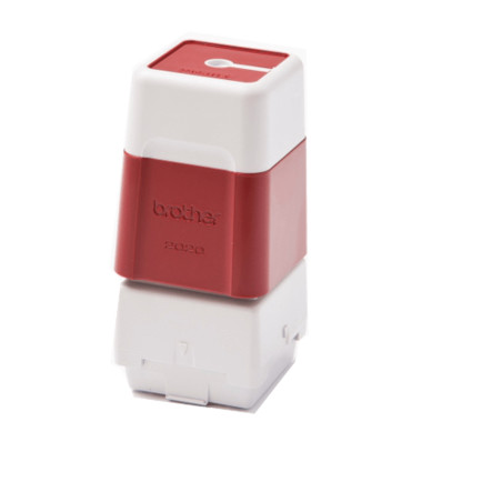 Pack 6 Red self-inking stamps 20x20