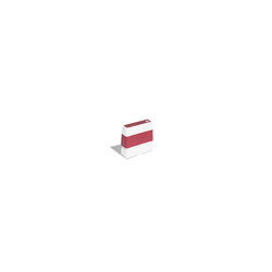 Pack 6 Red self-inking stamps 10x60mm