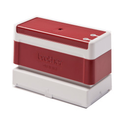 Pack 6 Red self-inking stamps 40x90