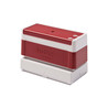 Pack 6 Red self-inking stamps 40x90