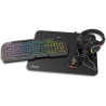 Pack Gaming Krom Kenta/ Teclado RGB + Ratón + Alfombrilla + | APLIUM