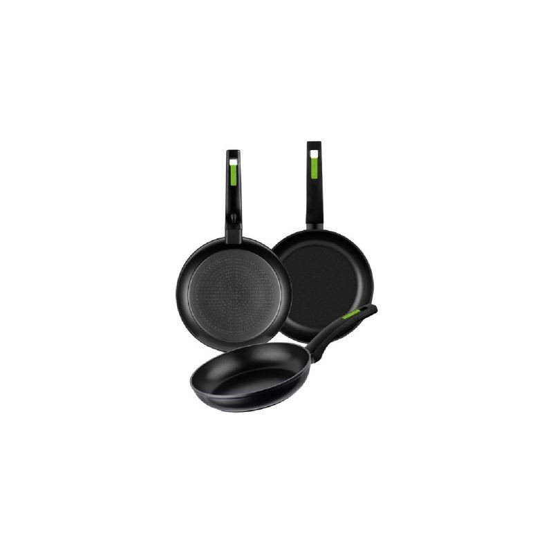 Pack 3 Sartenes Monix Green M481241/ Ø18cm/ Ø22cm/ Ø26cm/ Al | APLIUM
