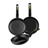 Pack 3 Sartenes Monix Green M481241/ Ø18cm/ Ø22cm/ Ø26cm/ Al | APLIUM