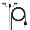 Cable USB 2.0 Nanocable 10.01.3200/ Lightning Macho - Micro | APLIUM