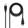 Cable Alargador USB 2.0 Nanocable 10.01.0203-BK/ USB Macho - | APLIUM
