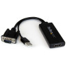 VGA to HDMI Adapter w/USB Power+Audio