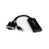 VGA to HDMI Adapter w/USB Power+Audio