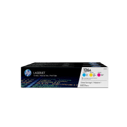HP126A Color Tri-Pack LaserJet Toner