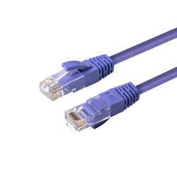 CAT6A UTP 0.5m Purple LSZH