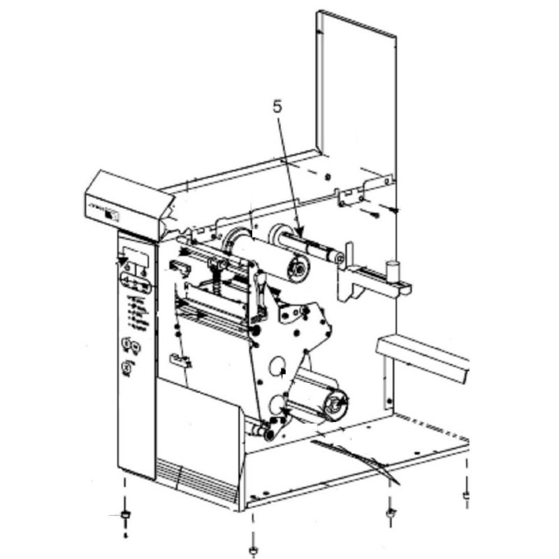 Ribbon Supply Spindle Assy