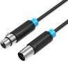 Cable Estéreo Vention BBFBJ/ XLR Macho - XLR Hembra/ 5m/ Neg | APLIUM