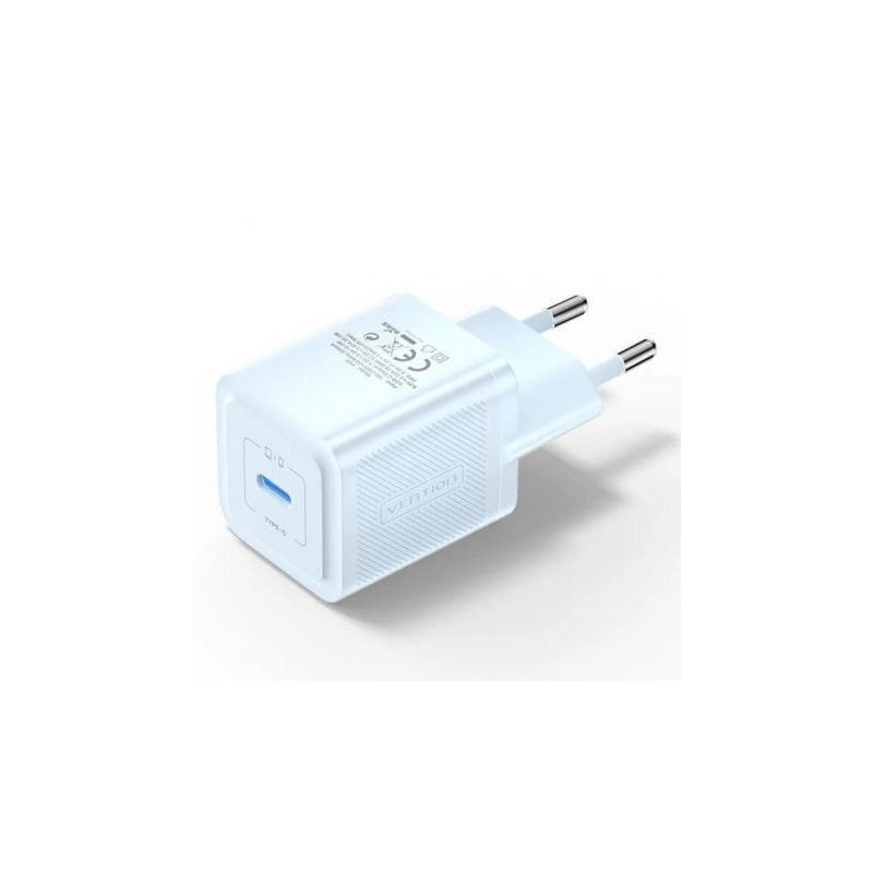 Cargador de Pared GaN Vention FEPL0-EU/ 1xUSB Tipo-C/ 20W | APLIUM