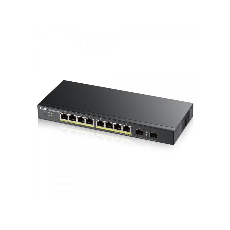 Switch Smart Administrable 8 Ports Gbps RJ45 POE+ - Budget P | APLIUM