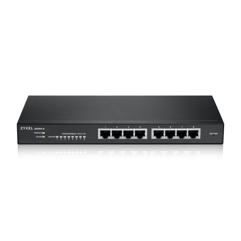 Zyxel GS1915-8 8-PORT Gbe Smart Hybrid Mode Switch Standalon | APLIUM