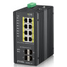 RGS200-12P 12 Port Managed PoE Switch 240WATT Poedin IP30 | APLIUM