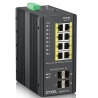 RGS200-12P 12 Port Managed PoE Switch 240WATT Poedin IP30 | APLIUM
