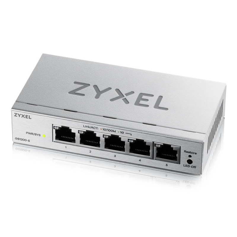 Zyxel GS1200-5 V3 5 Port Gigabit Webmanaged Desktop Switc | APLIUM