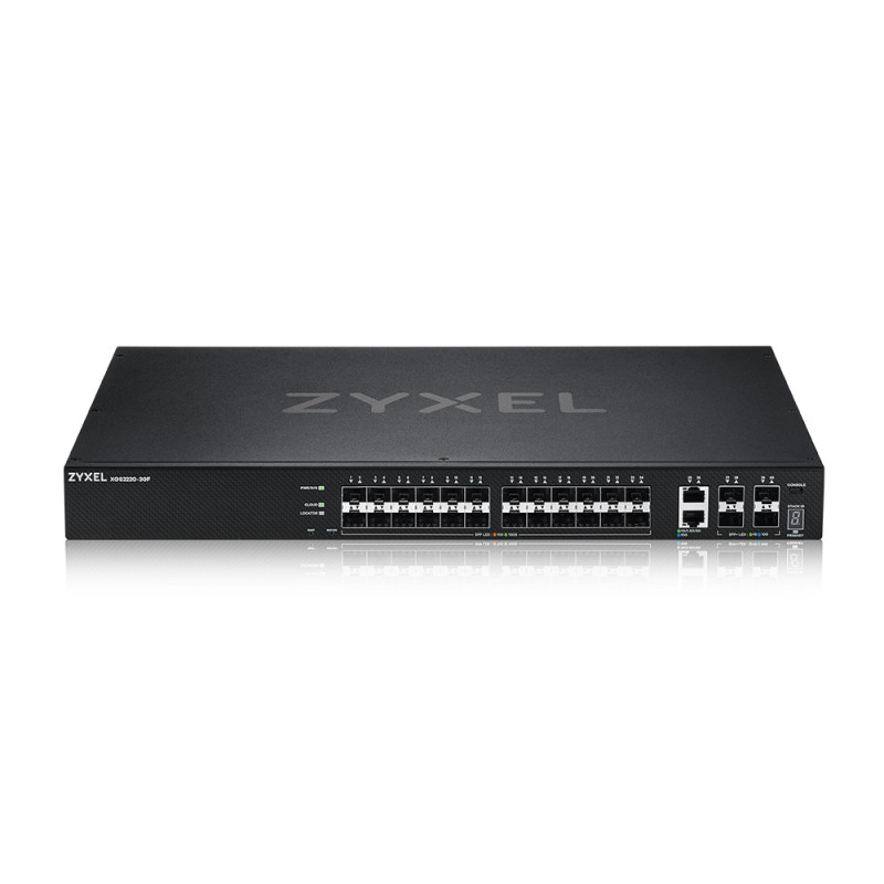 XGS2220-30F L3 Access Switch 24X1G SFP 2X10MG RJ45 4X10G SFP | APLIUM