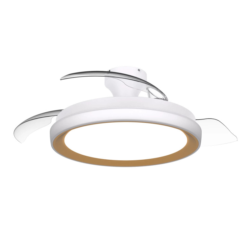 Bliss DC Fan ceiling 28W+35W TW Gold