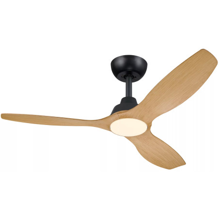 Olas Fan ceiling 52' 35W+24W BK&Wood