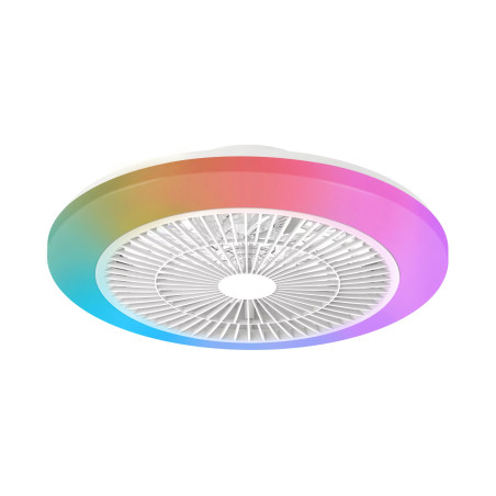 Amigo Flat Fan Ceiling 20W+40W RGB OFF | APLIUM