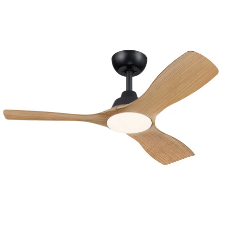 Olas Fan ceiling 42' 30W+24W BK&Wood | APLIUM
