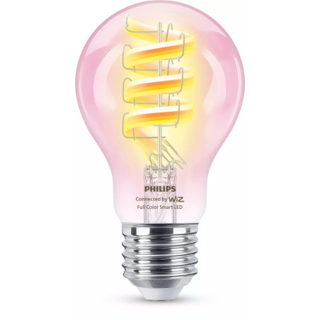 Philips Smart - Bombilla con filamento LED - forma: A60 - transparente