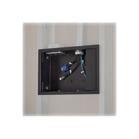 In-wal box with flange and without cover in black