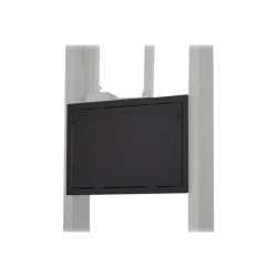 In-wal box with flange and with cover in black