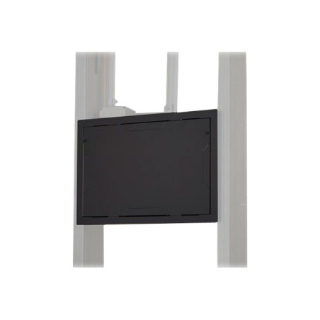 In-wal box with flange and with cover in black