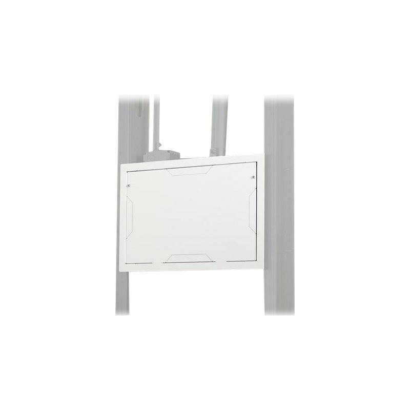 In-wal box with flange and with cover in White