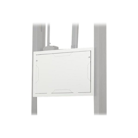 In-wal box with flange and with cover in White