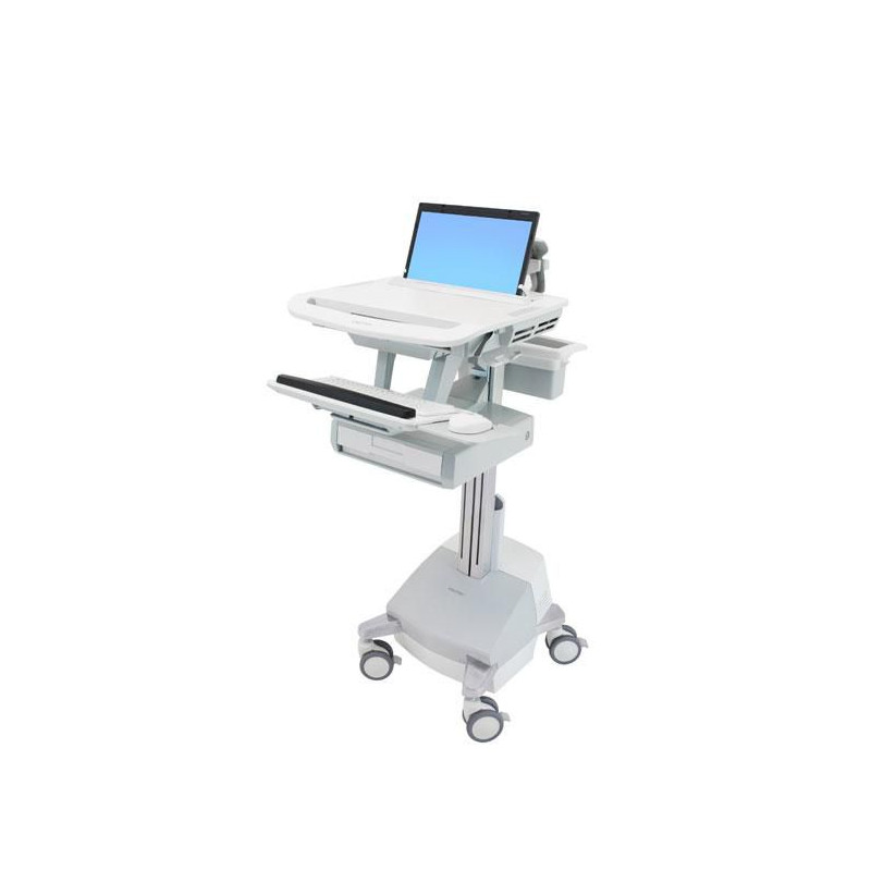 Styleview Laptop Cart Sla Powered 1 Drawer Eu | APLIUM
