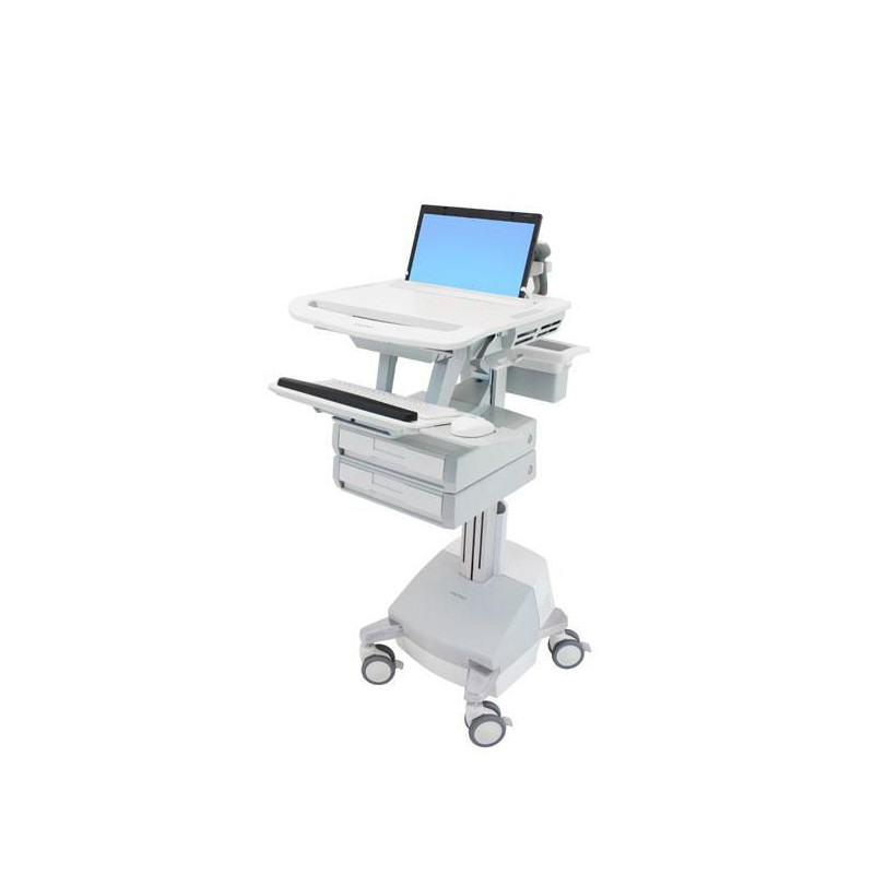 Styleview Laptop Cart Sla Powered 2 Drawers Eu | APLIUM
