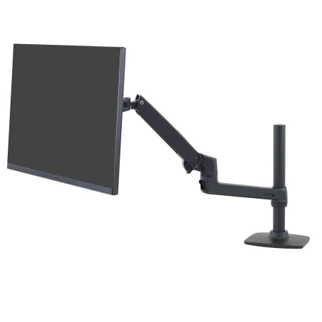 Lx Desk Mount Lcd Monitor Arm Tall Pole Matte Black | APLIUM