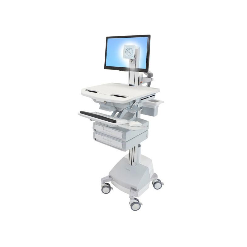 Styleview Cart With Lcd Pivot Sla Powered 2 Drawers Eu | APLIUM