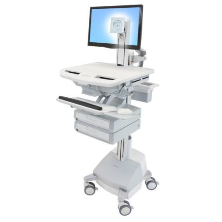 Styleview Cart With Lcd Pivot Sla Powered 2 Drawers Eu | APLIUM