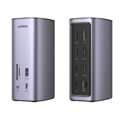 Ugreen USB-C Docking Station 12-in-1 Alámbrico Plata | APLIUM