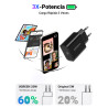 Ugreen 10191 cargador de dispositivo móvil Universal Negro C | APLIUM
