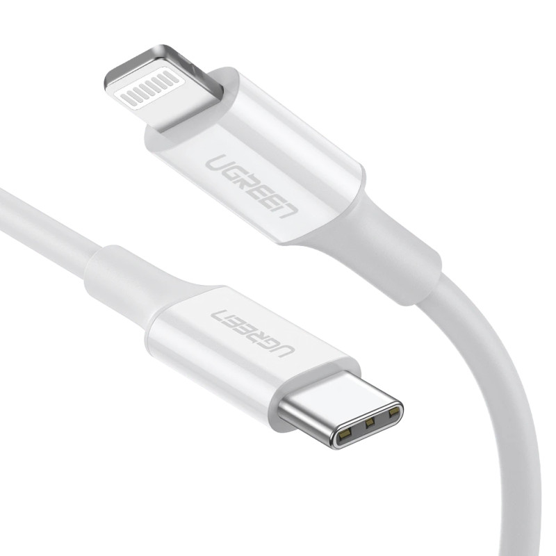 Ugreen 10493 cable de conector Lightning 1 m Blanco | APLIUM