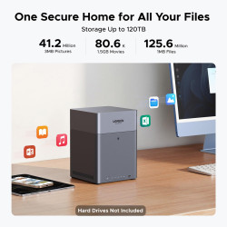 Nasync DH4300 Plus 4-BAY 120TB Nas Ugos Pro | APLIUM