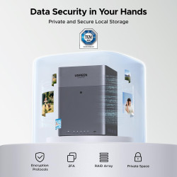 Nasync DH4300 Plus 4-BAY 120TB Nas Ugos Pro | APLIUM