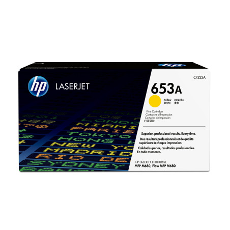 HP 653A Yellow LaserJet Toner Cartridge