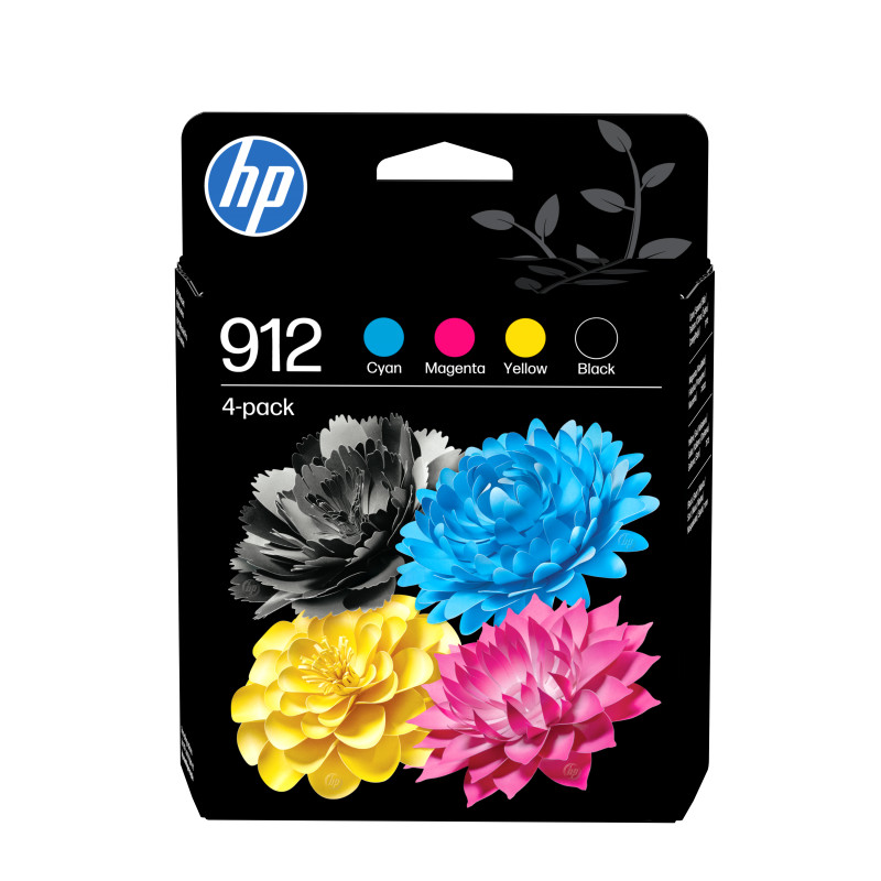 6ZC74AE - HP Paquete de 4 cartuchos de tinta Original 912 | APLIUM