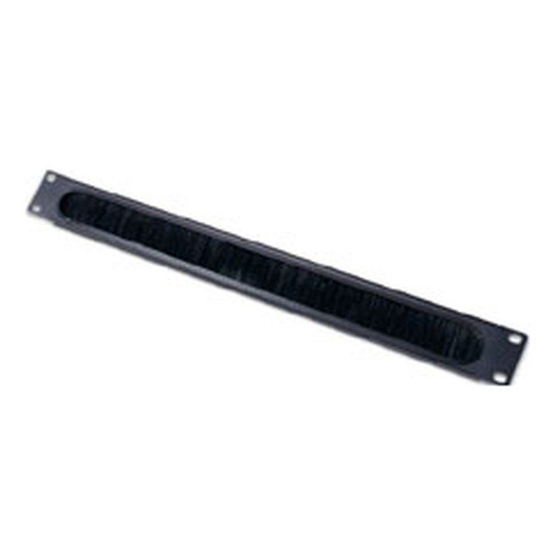 1U Cable Pass-thru W/ Brush Strip Black | APLIUM