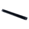 1U Cable Pass-thru W/ Brush Strip Black | APLIUM