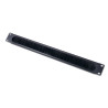 1U Cable Pass-thru W/ Brush Strip Black | APLIUM